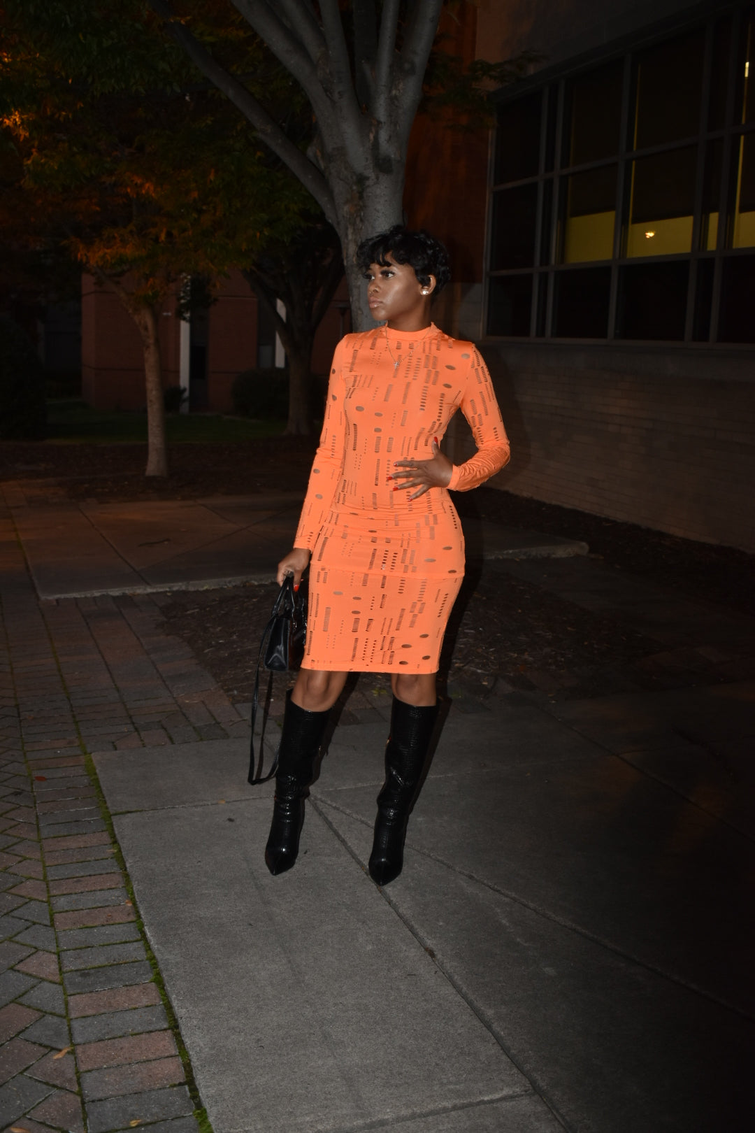 Pop Out Dress (orange)