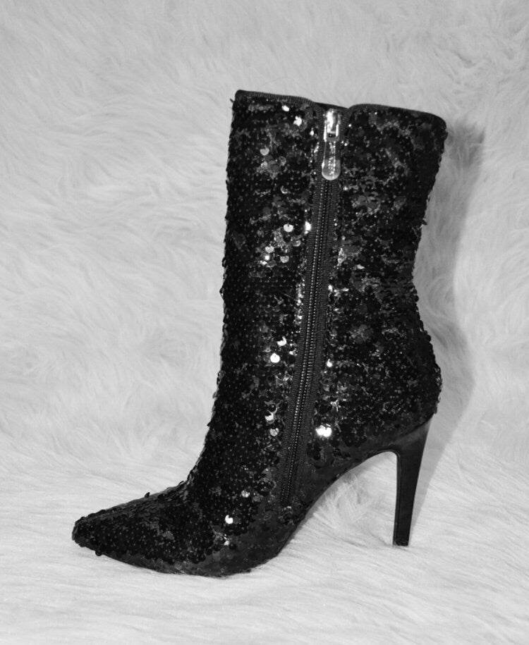 Carry Sequin Booties